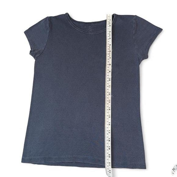 Brandy Melville Baby Tee Women Small Blue Excellent Short Sleeve Basic 90s Style