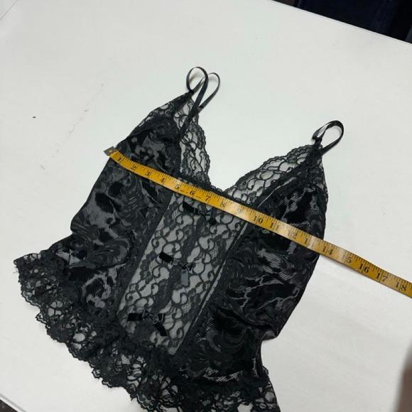 Unbranded Lace Camisole Women S Black Excellent Bows Y2K Coquette Bustier Top