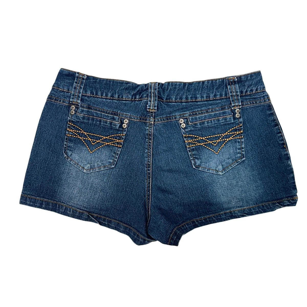 725 Originals Denim Shorts Womens 13 Blue Low Rise Y2K Dark Wash Vintage 2000s