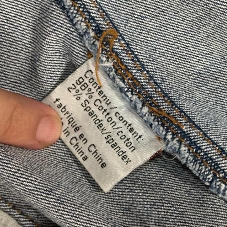 Fixx Denim Jacket Women Small Blue Light Wash Excellent Y2K Mock Neck Cropped