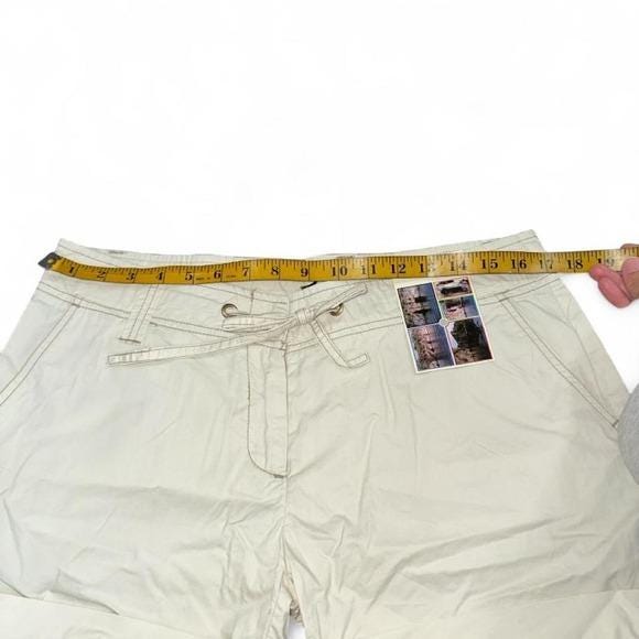 ISCA Collection Shorts Women Large Cream NWT Utility Safari Y2K 460513