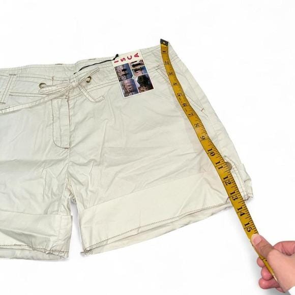 ISCA Collection Shorts Women Large Cream NWT Utility Safari Y2K 460513