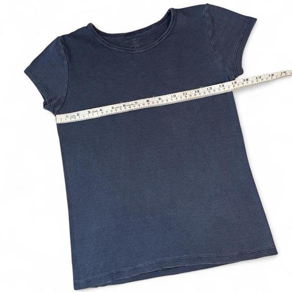 Brandy Melville Baby Tee Women Small Blue Excellent Short Sleeve Basic 90s Style
