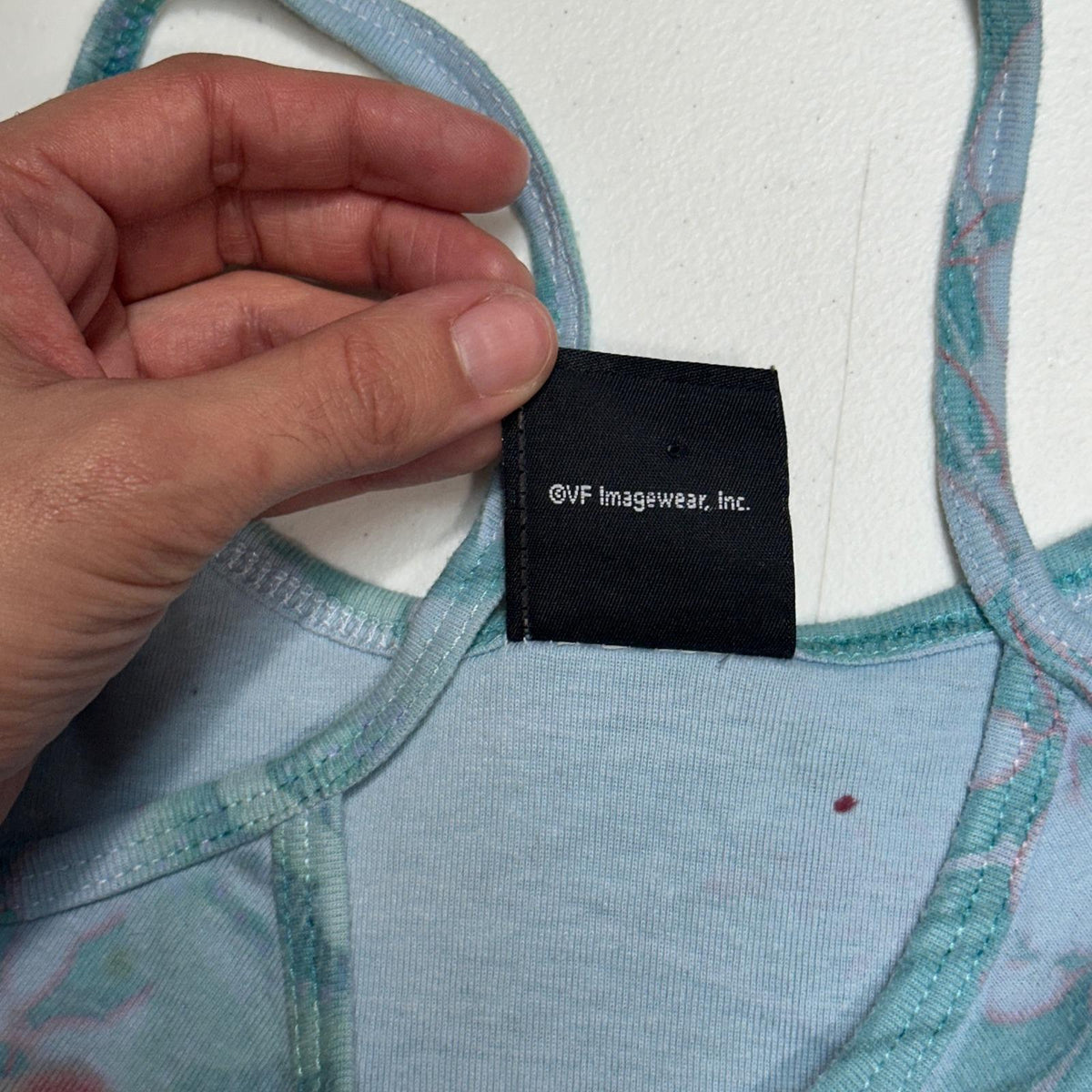 Harley-Davidson Tank Top Womens Medium Teal Floral Rhinestone Y2K Cami 2000s