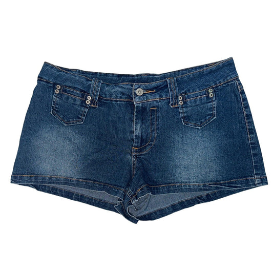 725 Originals Denim Shorts Womens 13 Blue Low Rise Y2K Dark Wash Vintage 2000s