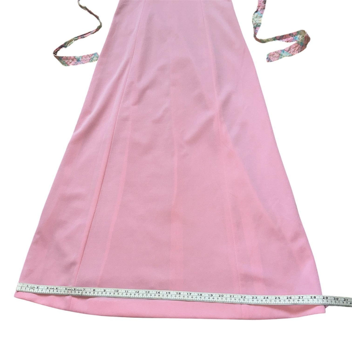 Vintage Maxi Dress Women Size 9/10 Pink Plaid Quilted Prairie Cottagecore 70s